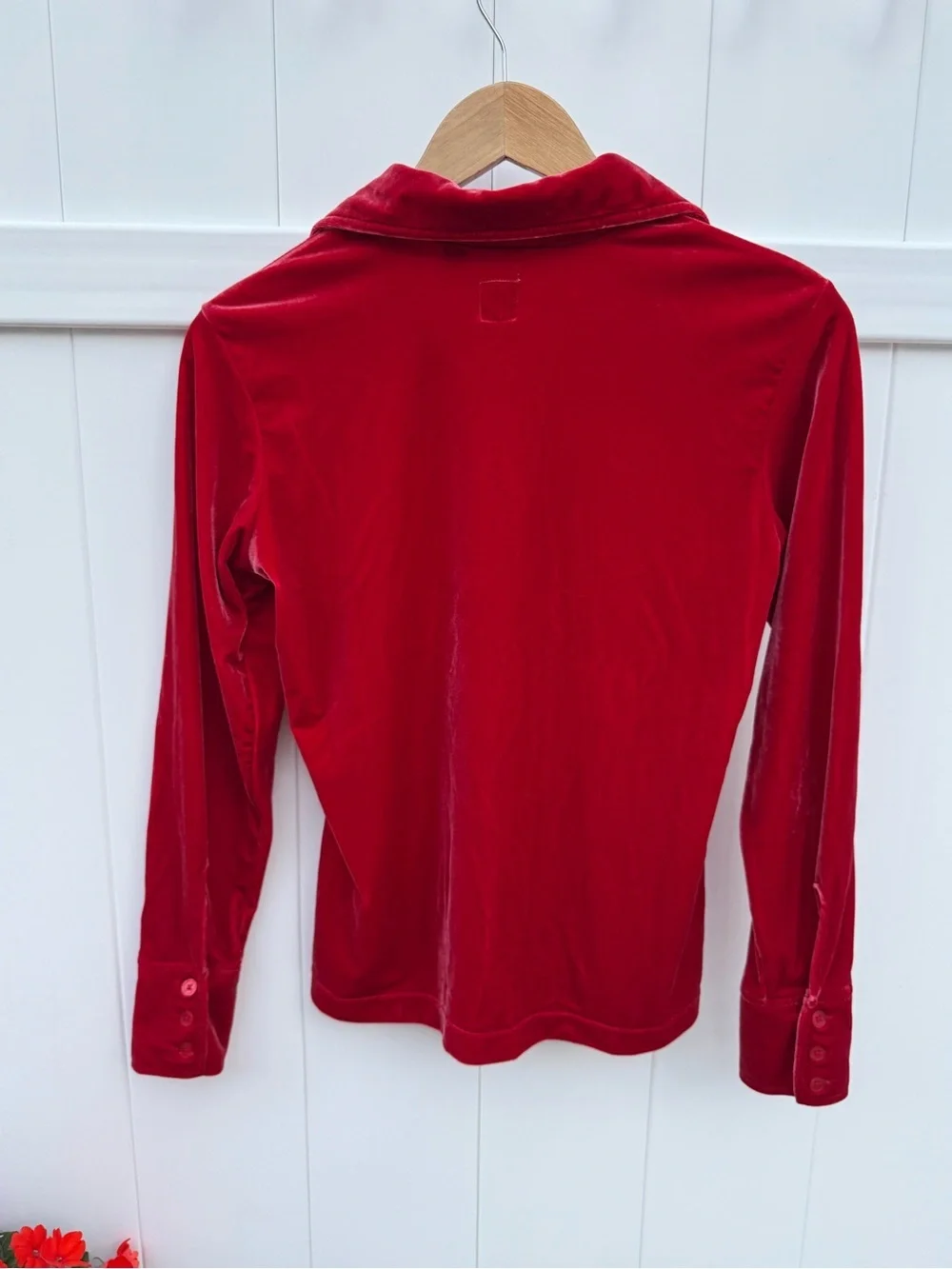 GAP velvet blouse